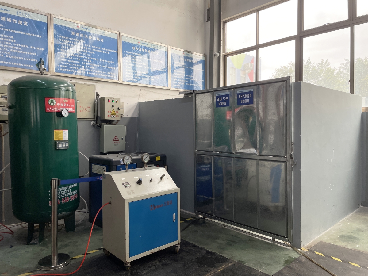 High pressure air seal test