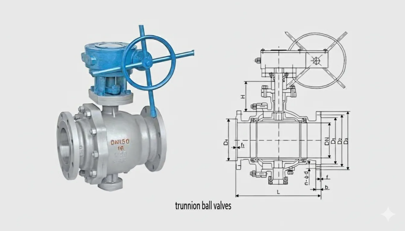 What different between trunnion ball valves and floating ball valves 3 TRUNNION BALL VALVES