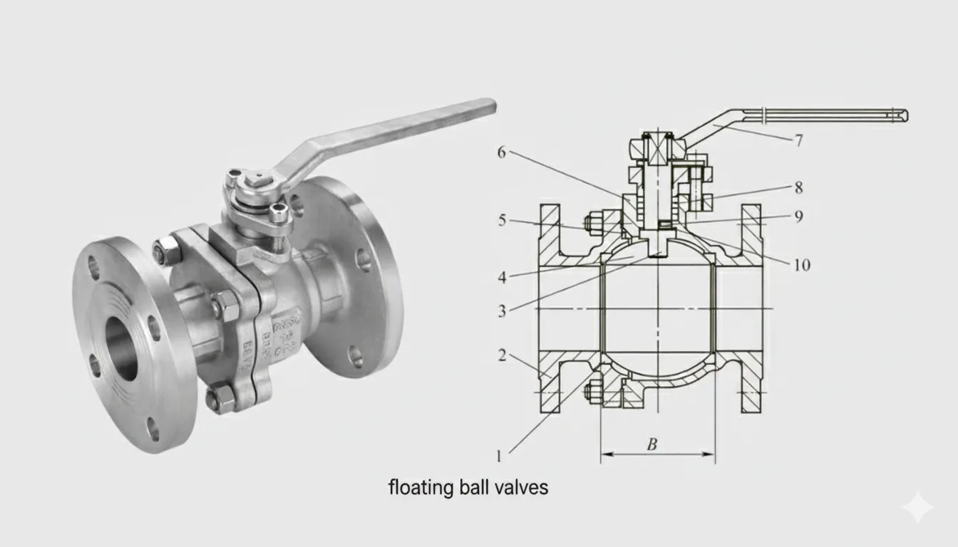 What different between trunnion ball valves and floating ball valves 1 FLOATING BALL VALVES