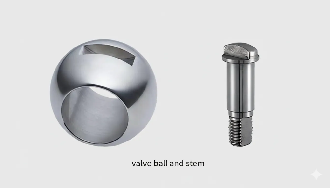 What different between trunnion ball valves and floating ball valves 2 valve ball and stem
